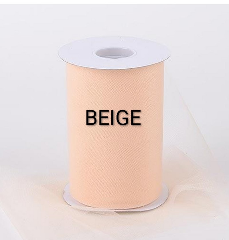 Beige tulle