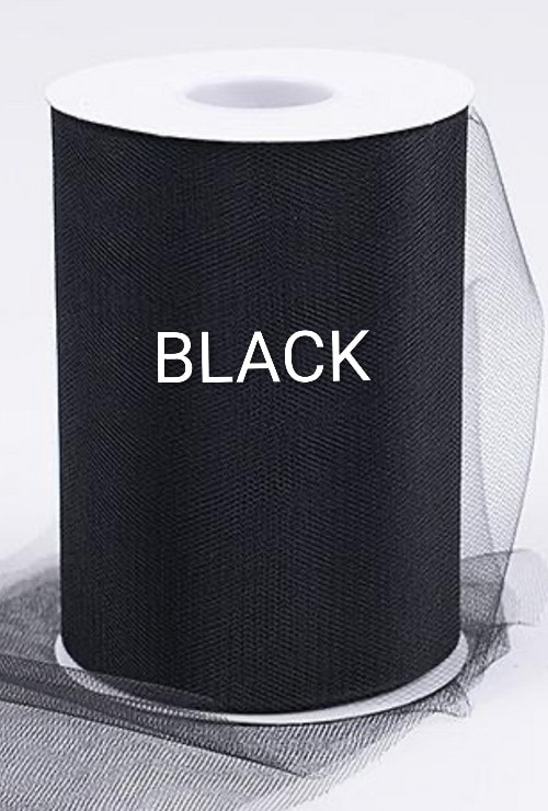 Black tulle