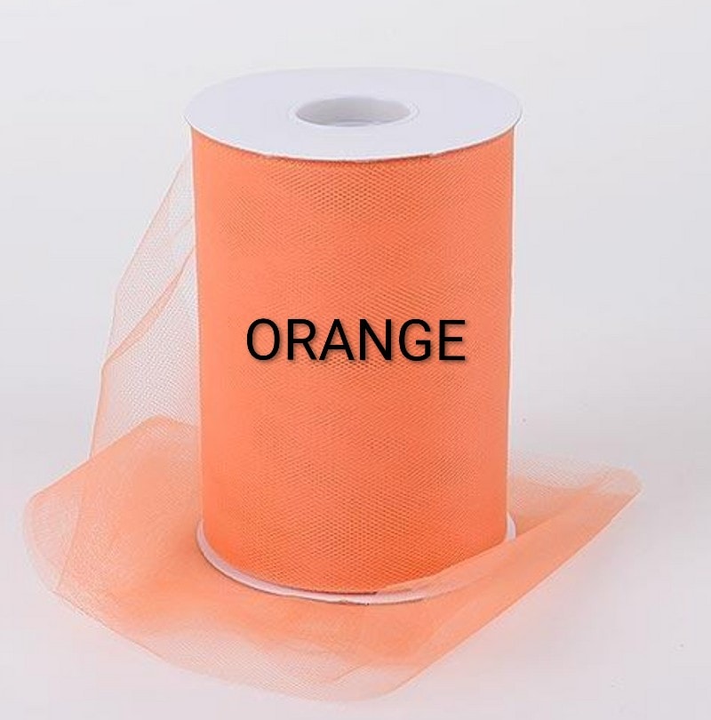 Orange tulle