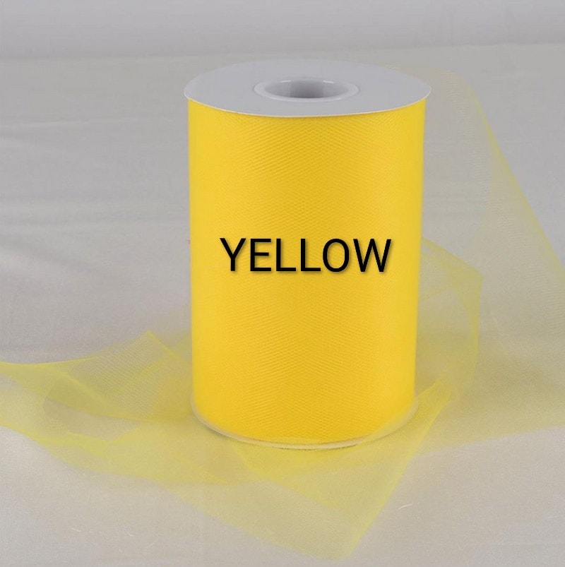 Yellow tulle
